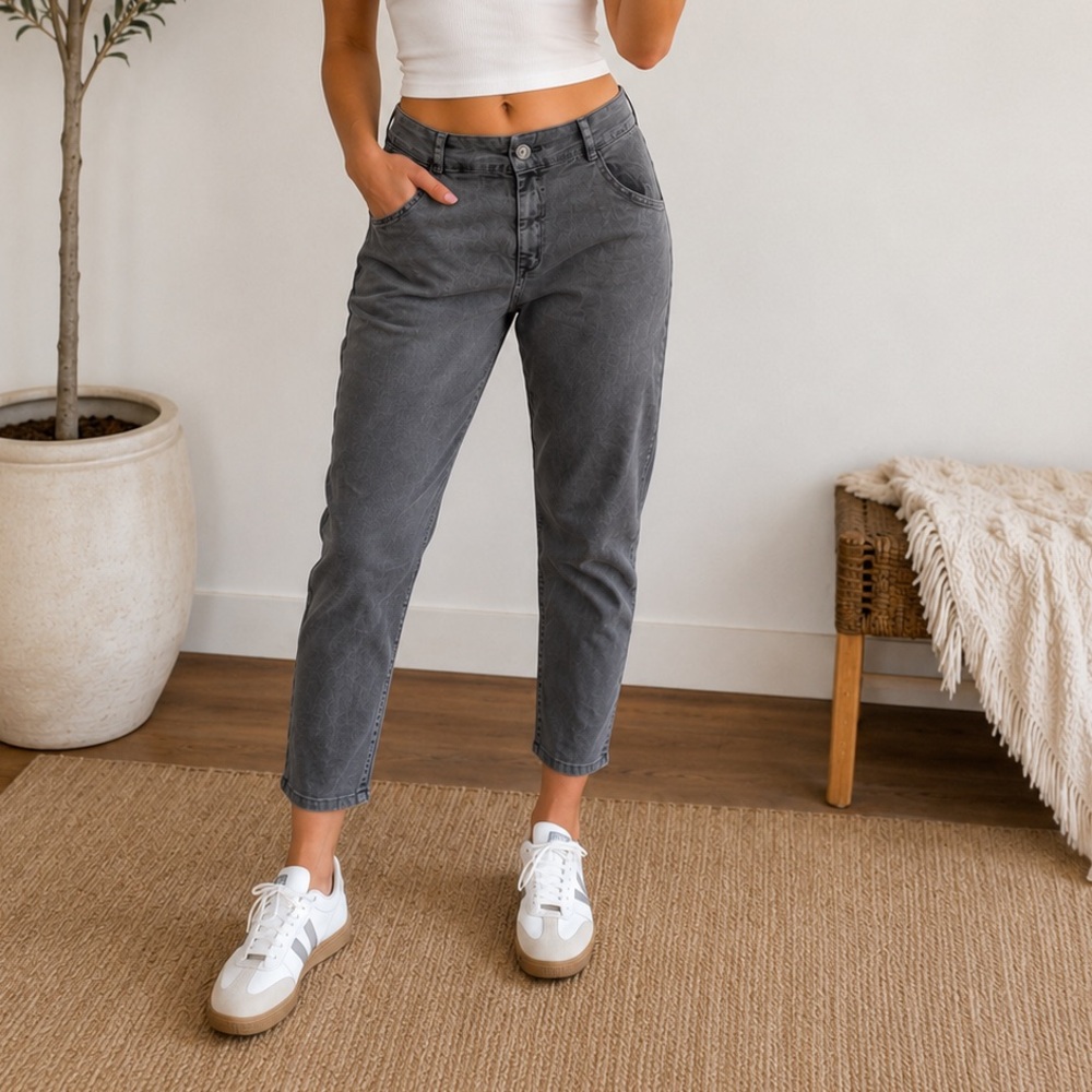 Anthropologie AMADI Washed Gray Ankle Pants Small NWT
